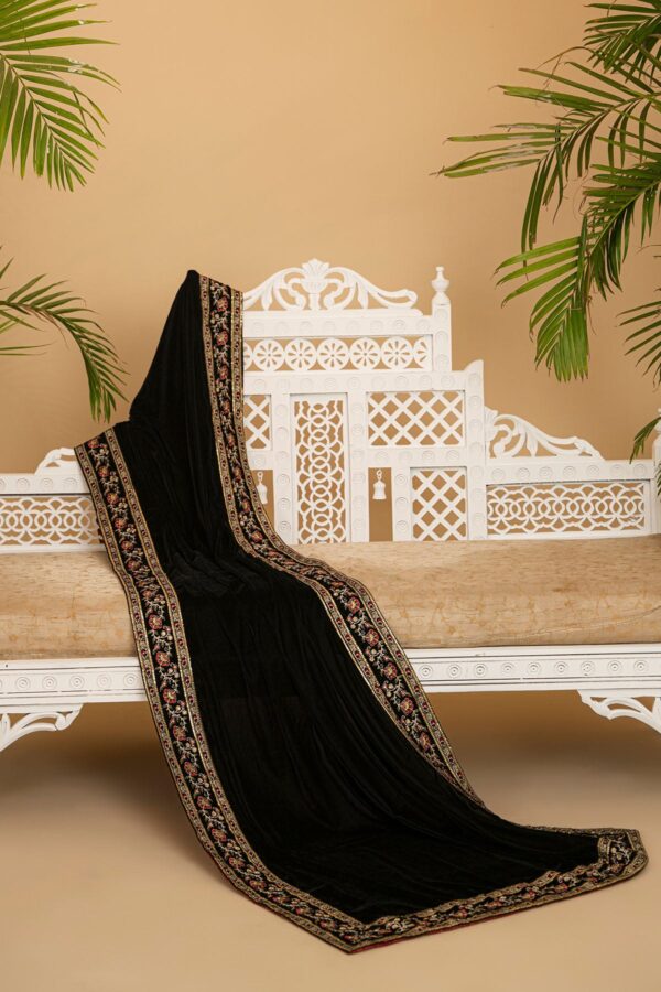 Black Velvet Shawl