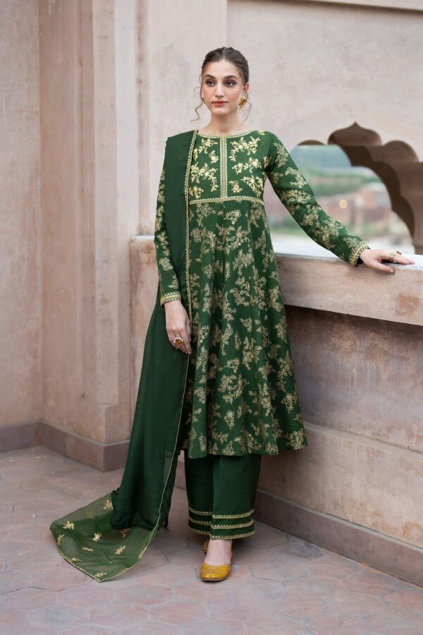 Shadaab- 3 Piece Raw Silk RTW