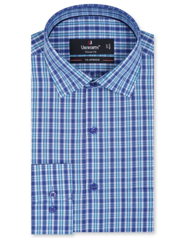 Blue Check Classic Fit Shirt