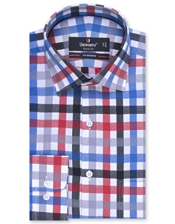 Navy Check Classic Fit Shirt