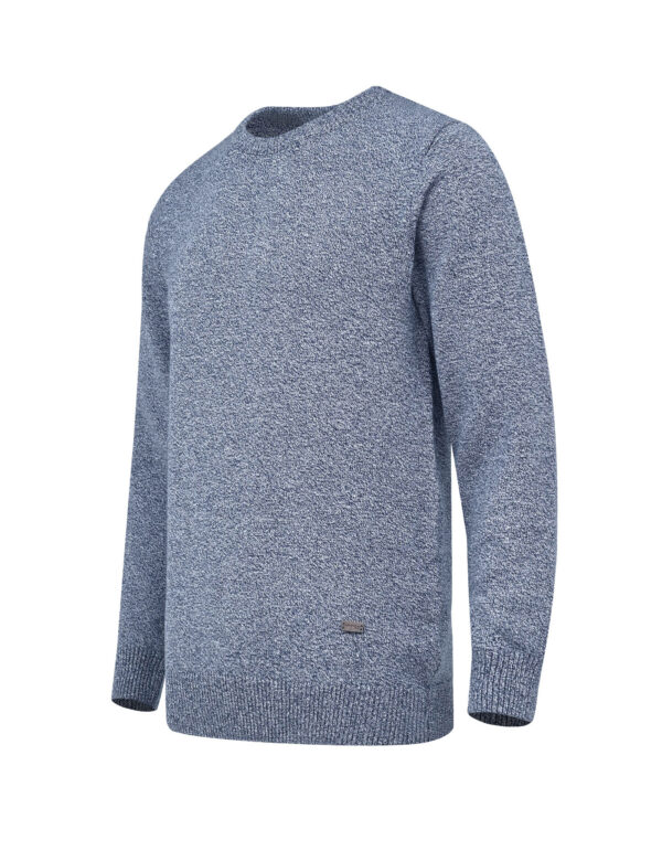 Navy Dotted Crew Neck Sweater