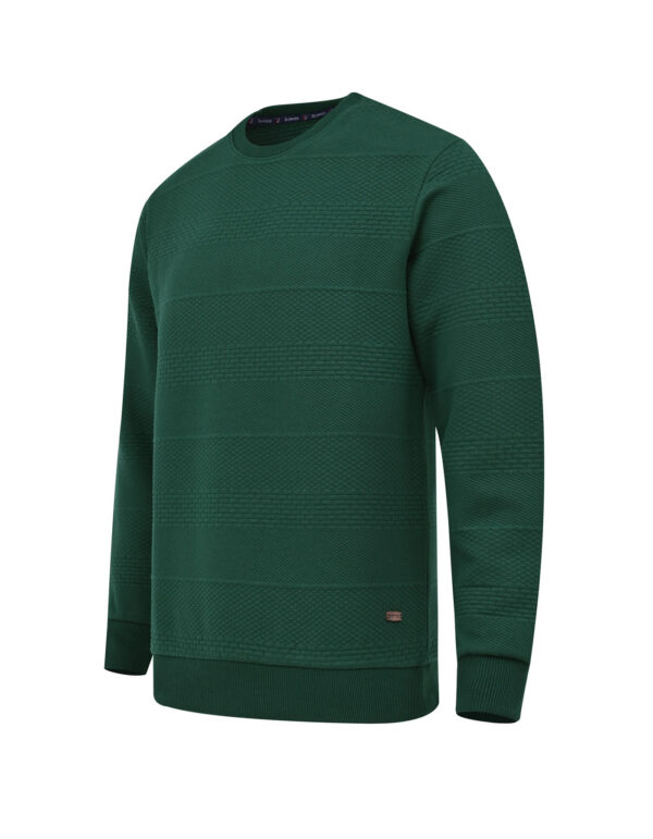 British Green Texture Sweatshirt