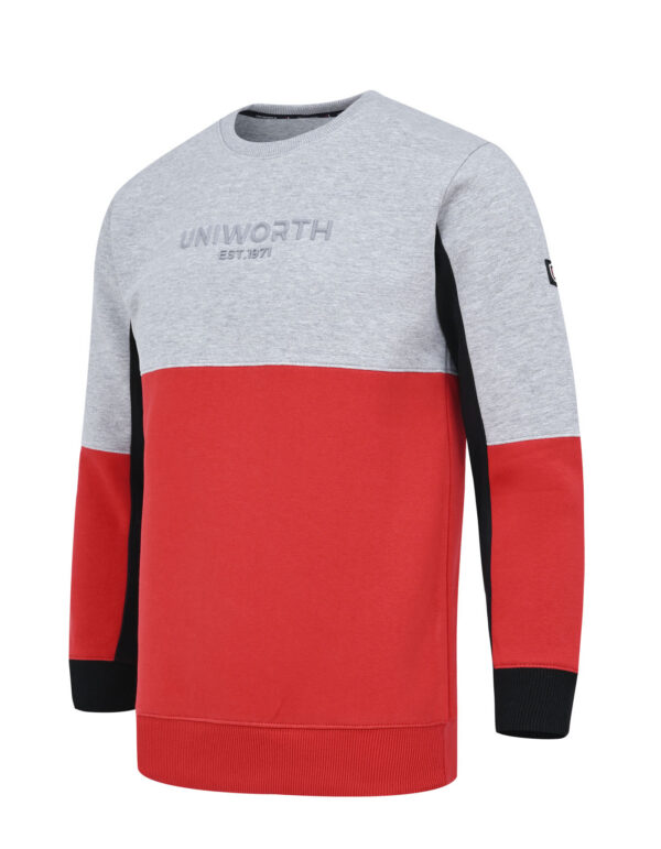 Heather Grey Color Block Sweatshirt