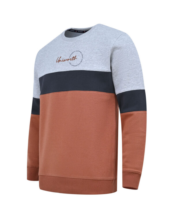 Heather Grey Color Block Sweatshirt