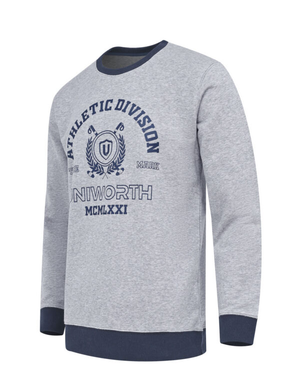 Heather Grey Printed Sweatshirt
